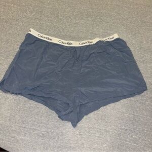 Calvin Klein blue boxer sleep shorts